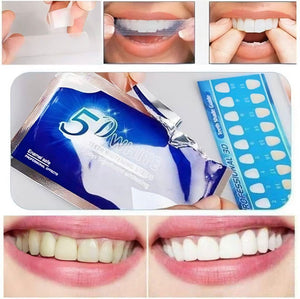 ✨ Bandas Blanqueadoras Dental 5D  X7 Pares – Sonrisa Perfecta ✨